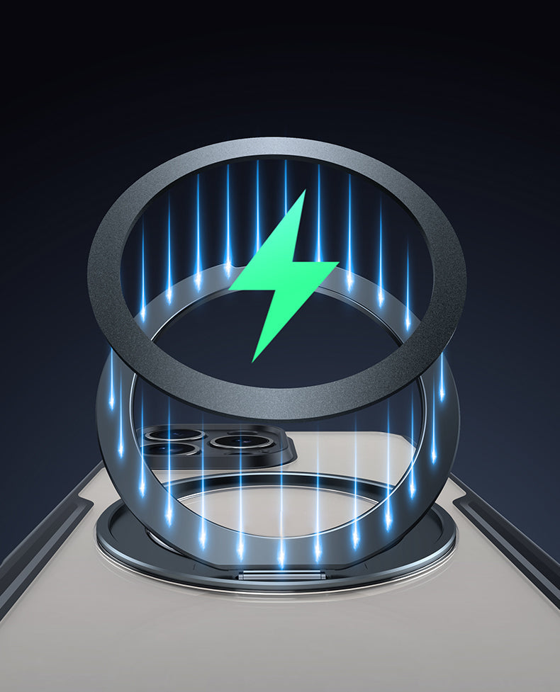 FortiShield S25 Ultra – Magnetic Rotating Stand Case with Airbag Protection