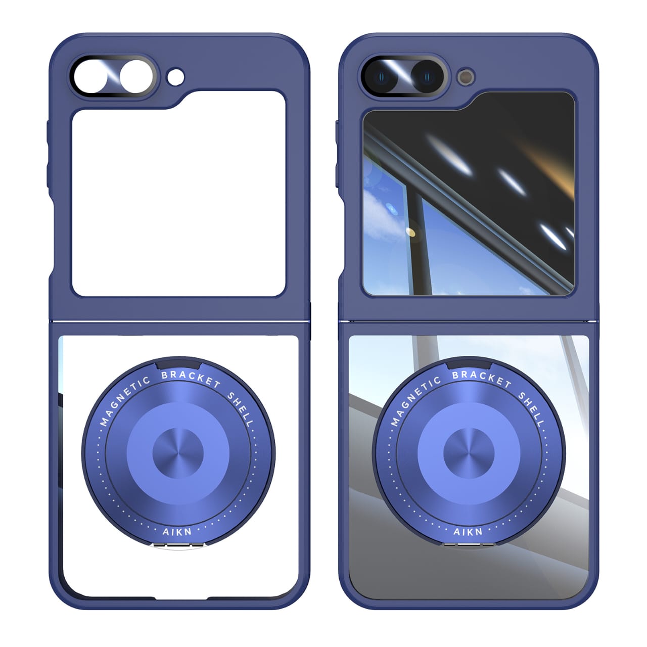 MagFlex Z Flip 6 – Magnetic Metal Case with Kickstand, Screen Protection & MagSafe