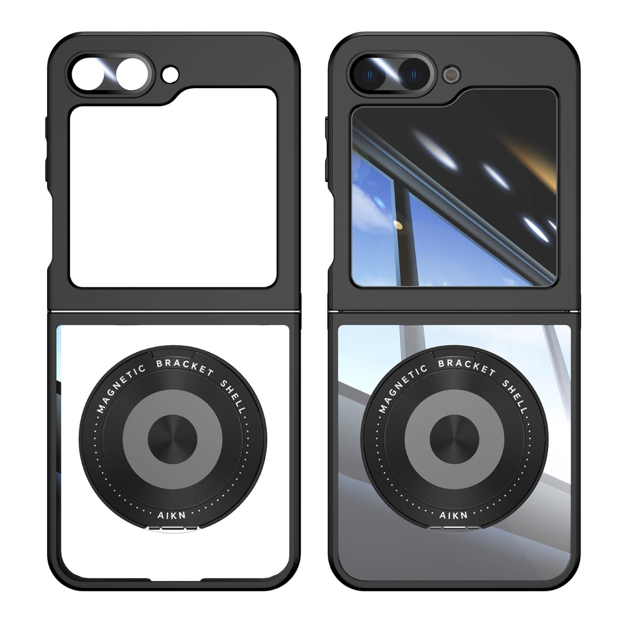 MagFlex Z Flip 6 – Magnetic Metal Case with Kickstand, Screen Protection & MagSafe