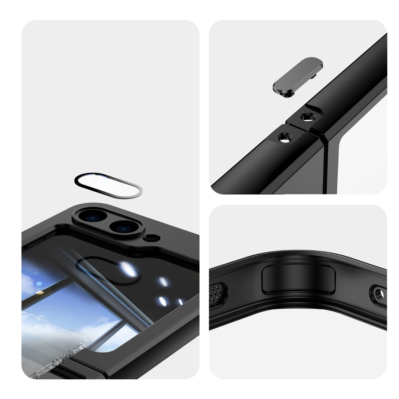MagFlex Z Flip 6 – Magnetic Metal Case with Kickstand, Screen Protection & MagSafe
