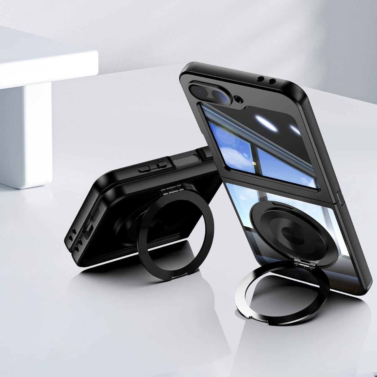 MagFlex Z Flip 6 – Magnetic Metal Case with Kickstand, Screen Protection & MagSafe
