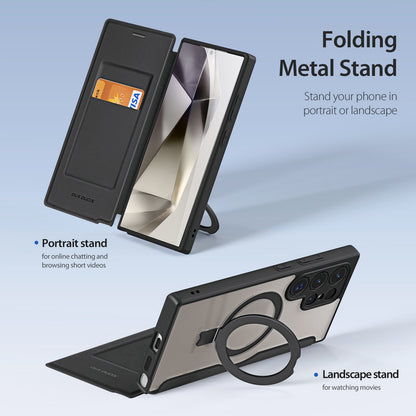MagSafe Wallet Pro S25 Ultra – Magnetic Wallet Case with Kickstand & Wireless Charging