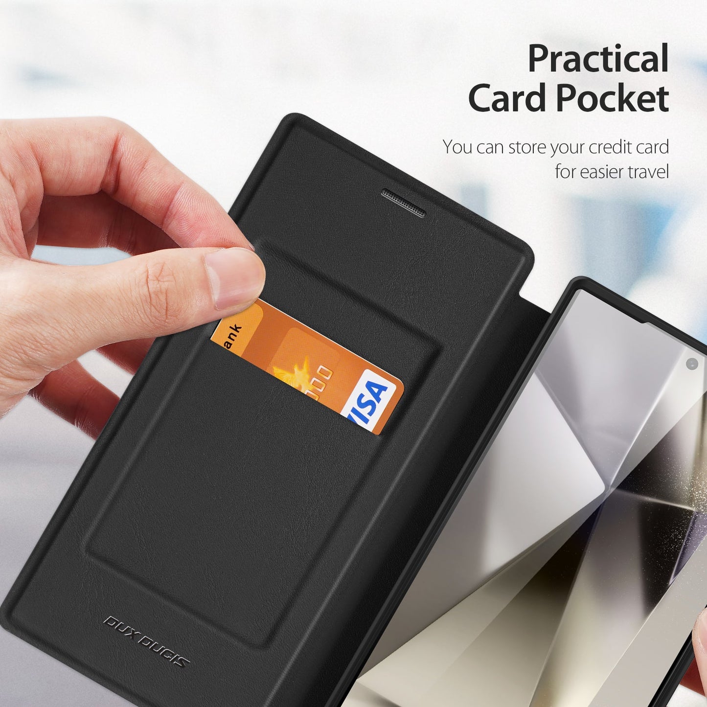 MagSafe Wallet Pro S25 Ultra – Magnetic Wallet Case with Kickstand & Wireless Charging