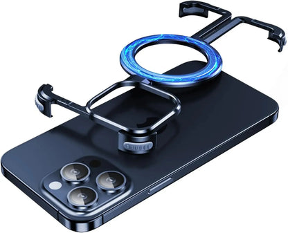 TitanGuard Frameless Titanium MagSafe, Shock Absorption Case for iPhone
