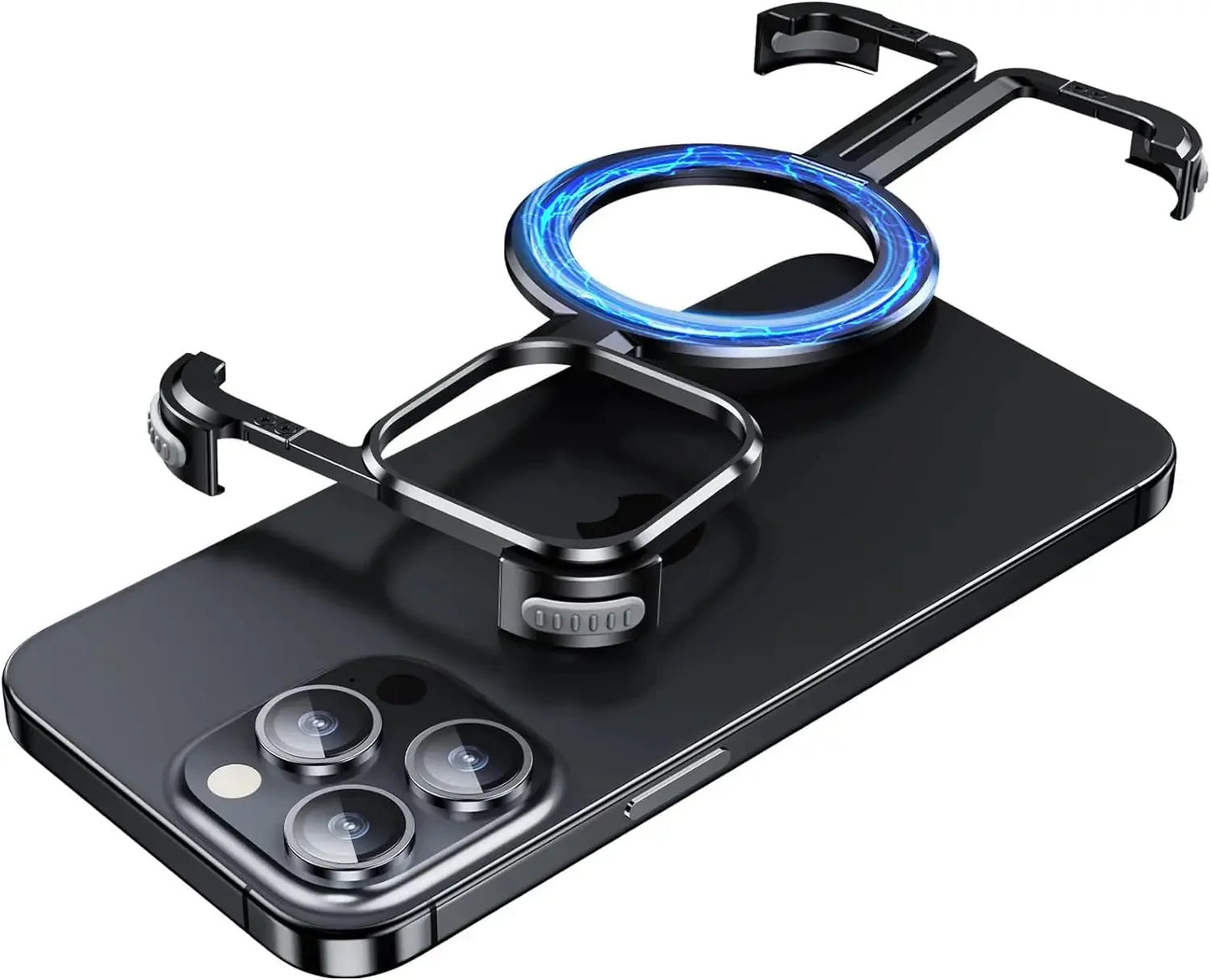 TitanGuard Frameless Titanium MagSafe, Shock Absorption Case for iPhone
