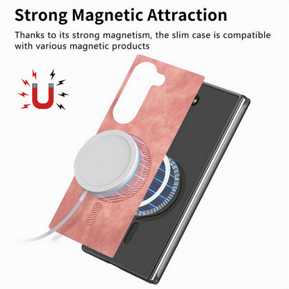 Slim Z Fold 6, 5, 4 Magnetic Leather Case
