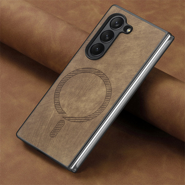 Slim Z Fold 6, 5, 4 Magnetic Leather Case