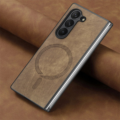 Slim Z Fold 6, 5, 4 Magnetic Leather Case