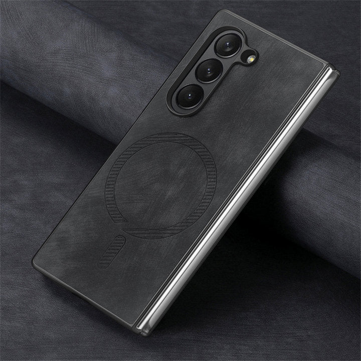Slim Z Fold 6, 5, 4 Magnetic Leather Case