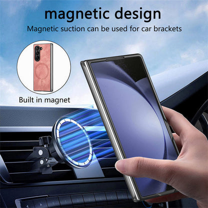 Slim Z Fold 6, 5, 4 Magnetic Leather Case