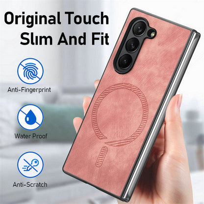 Slim Z Fold 6, 5, 4 Magnetic Leather Case