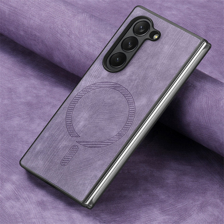 Slim Z Fold 6, 5, 4 Magnetic Leather Case