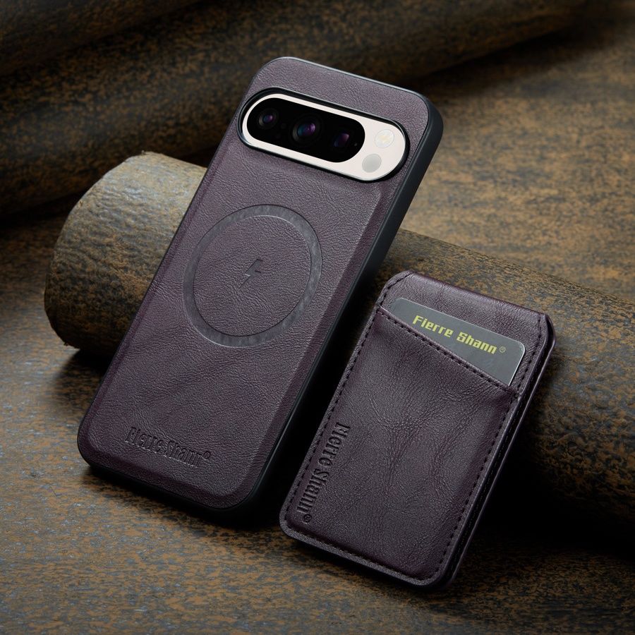 Snap Pixel 9 Leather MagSafe Detachable Wallet Case