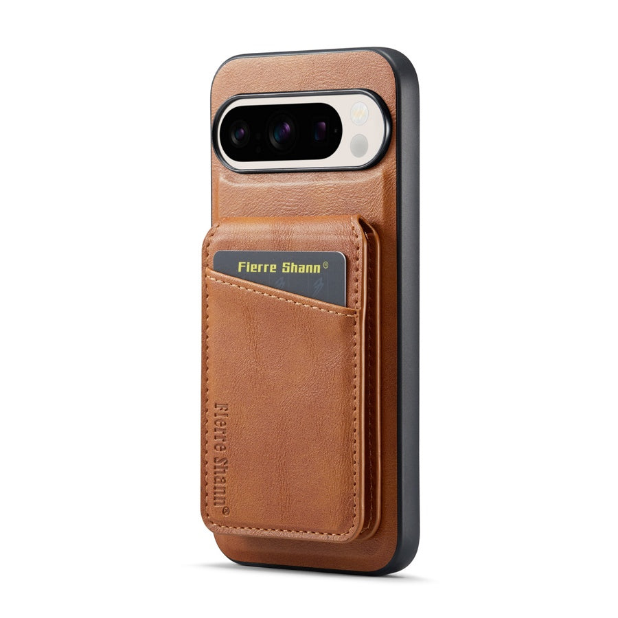Snap Pixel 9 Leather MagSafe Detachable Wallet Case
