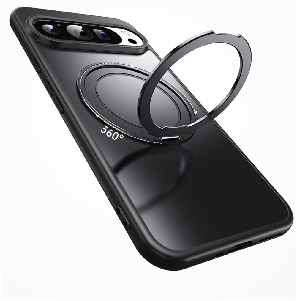Clear Magnetic Pixel 9, 8  Case with Ring Stand & Military-Grade Protection