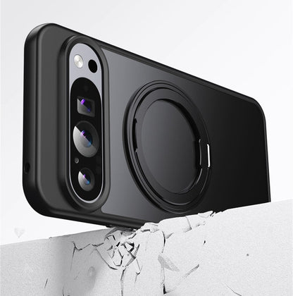 Clear Magnetic Pixel 9, 8  Case with Ring Stand & Military-Grade Protection