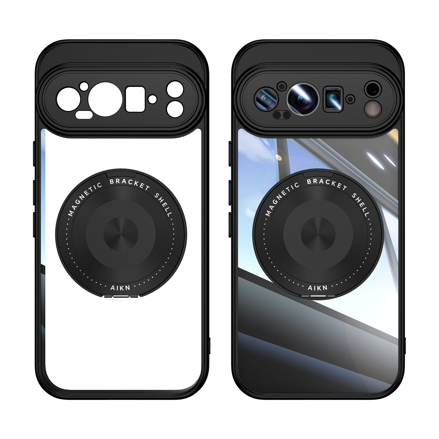 Spin Pixel 9 Pro XL, 9 Pro, 9 with 360° Stand Case with Lens Protection