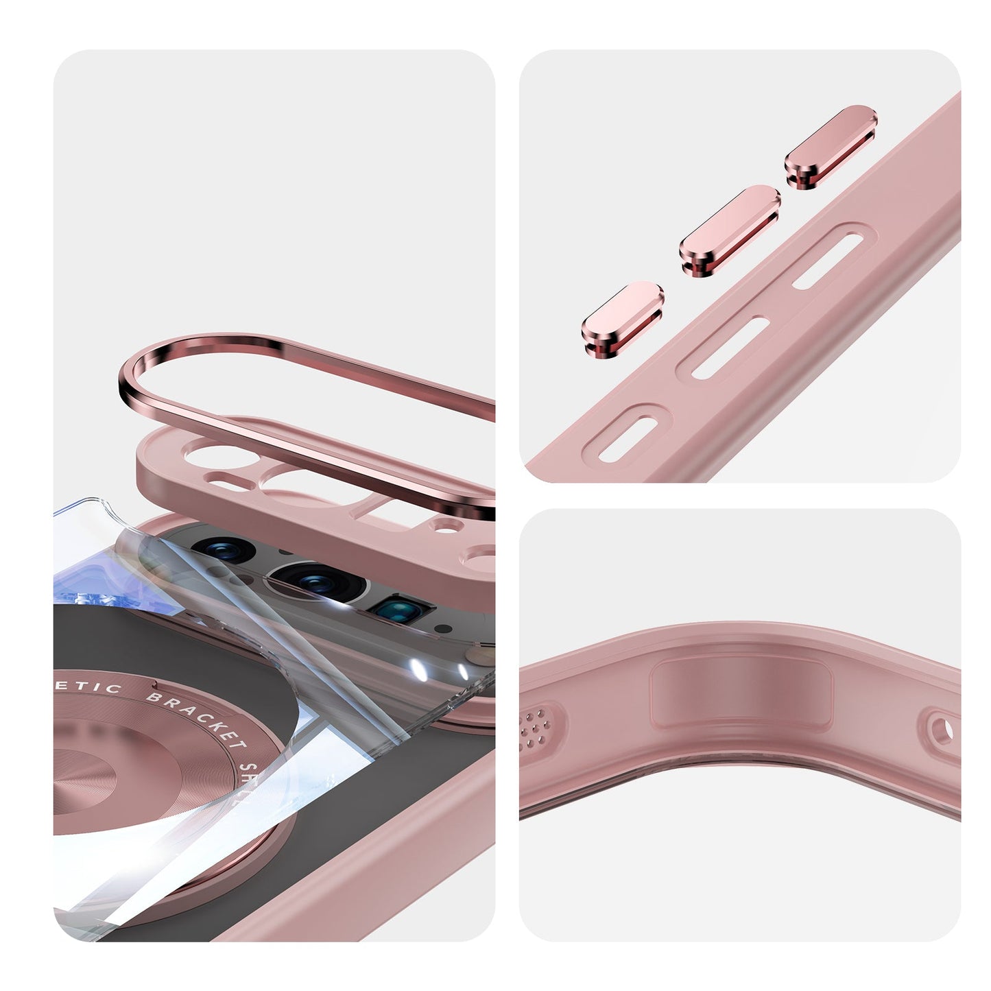 Spin Pixel 9 Pro XL, 9 Pro, 9 with 360° Stand Case with Lens Protection