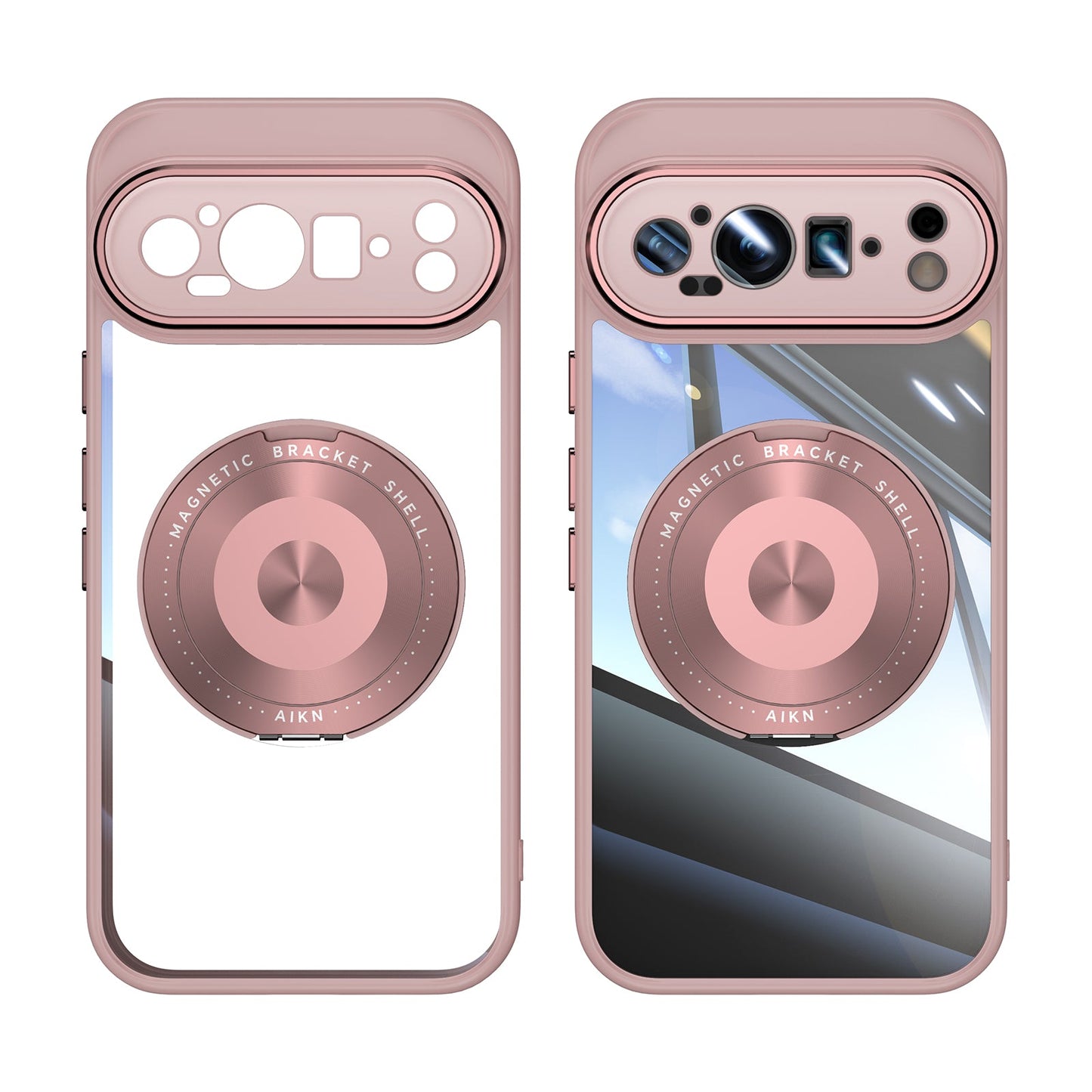 Spin Pixel 9 Pro XL, 9 Pro, 9 with 360° Stand Case with Lens Protection