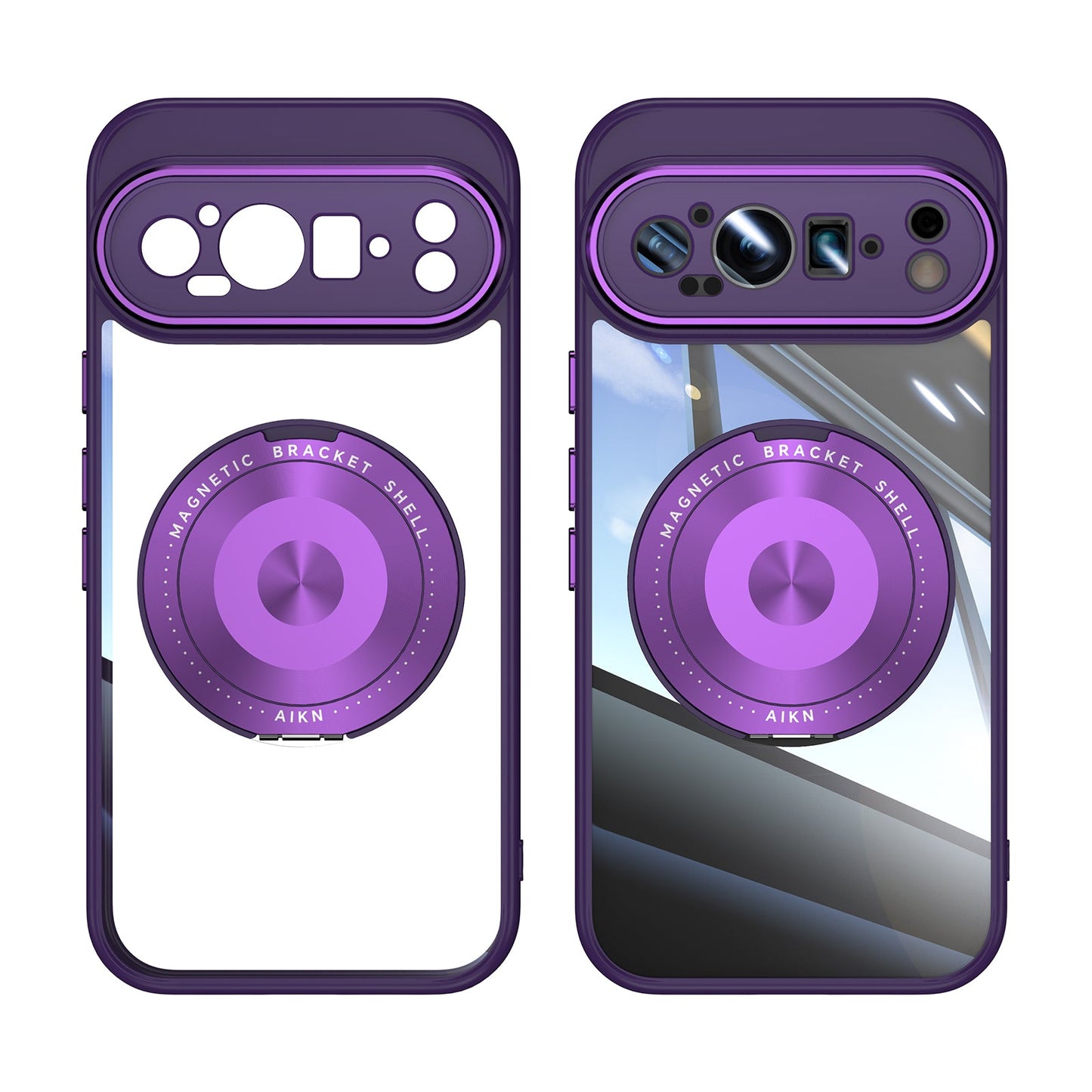 Spin Pixel 9 Pro XL, 9 Pro, 9 with 360° Stand Case with Lens Protection