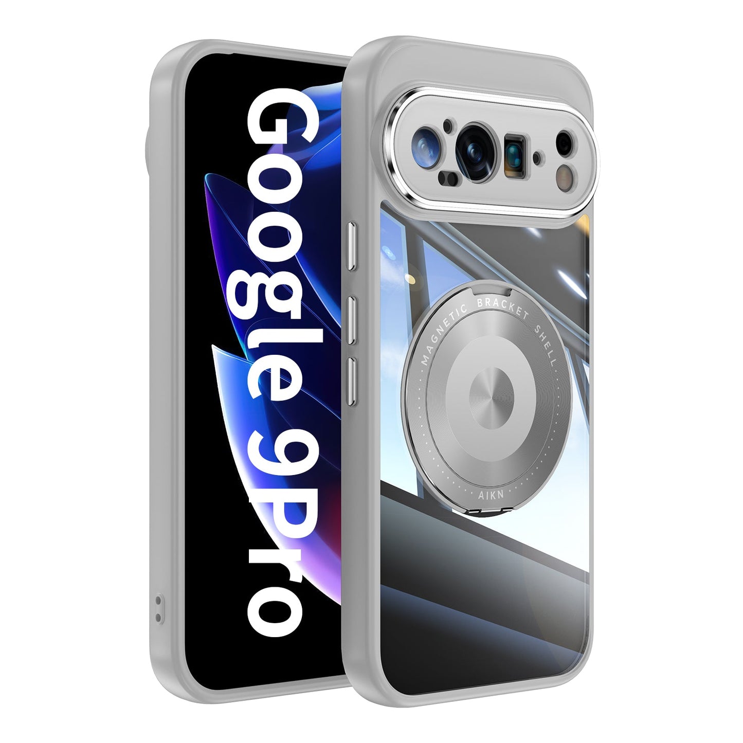 Spin Pixel 9 Pro XL, 9 Pro, 9 with 360° Stand Case with Lens Protection