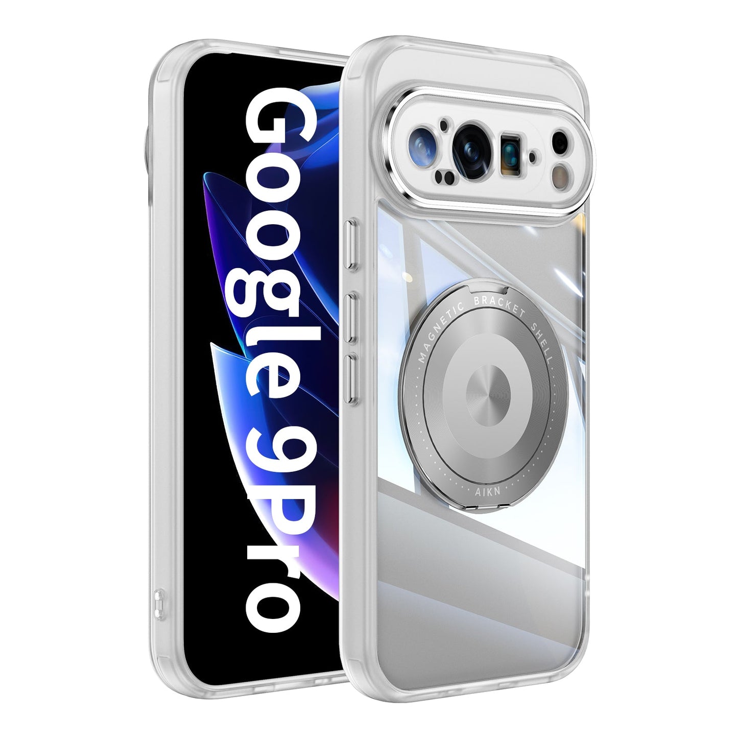 Spin Pixel 9 Pro XL, 9 Pro, 9 with 360° Stand Case with Lens Protection