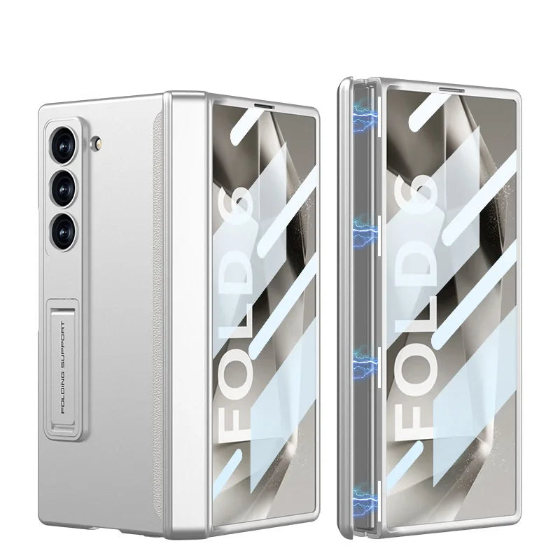 Anti-Peep Z Fold 6 Case 360° Full Protection ,Magnetic Hinge