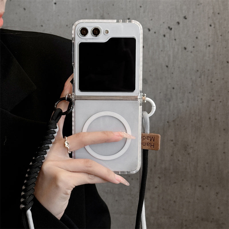 MagStrap Z Flip 6 – Crossbody Magnetic Case with Lanyard & MagSafe