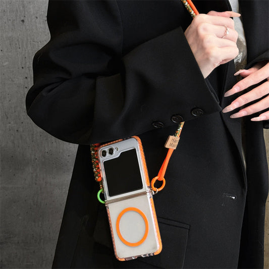 MagStrap Z Flip 6 – Crossbody Magnetic Case with Lanyard & MagSafe