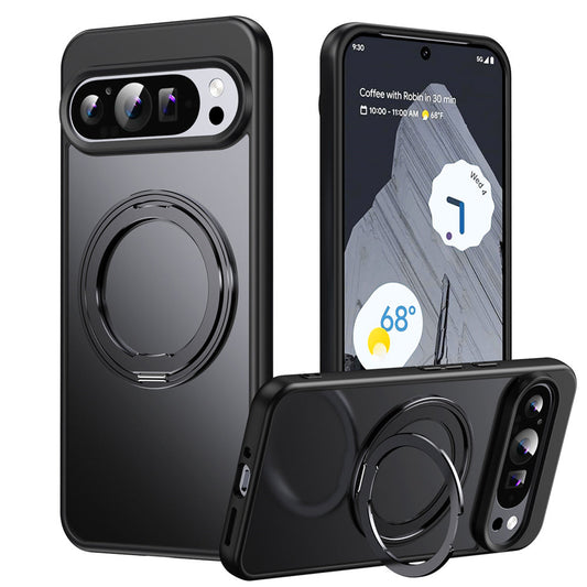 Clear Magnetic Pixel 9, 8  Case with Ring Stand & Military-Grade Protection