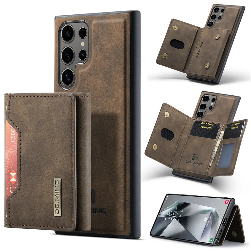 EliteWallet S25 Ultra – 2-in-1 Detachable Wallet Case with Card Holder