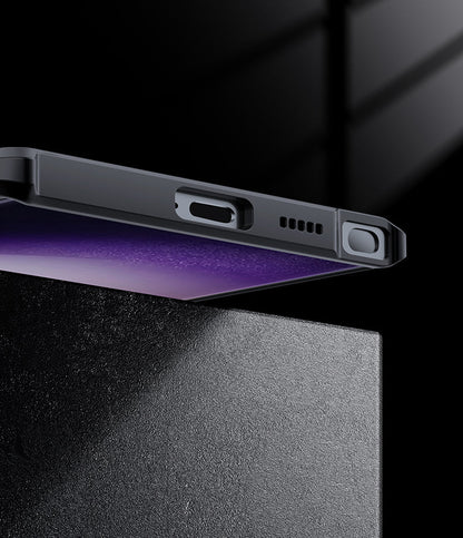 ClearShield X S25 Ultra – MagSafe-Ready Transparent Case with Airbag Protection & 360° Stand