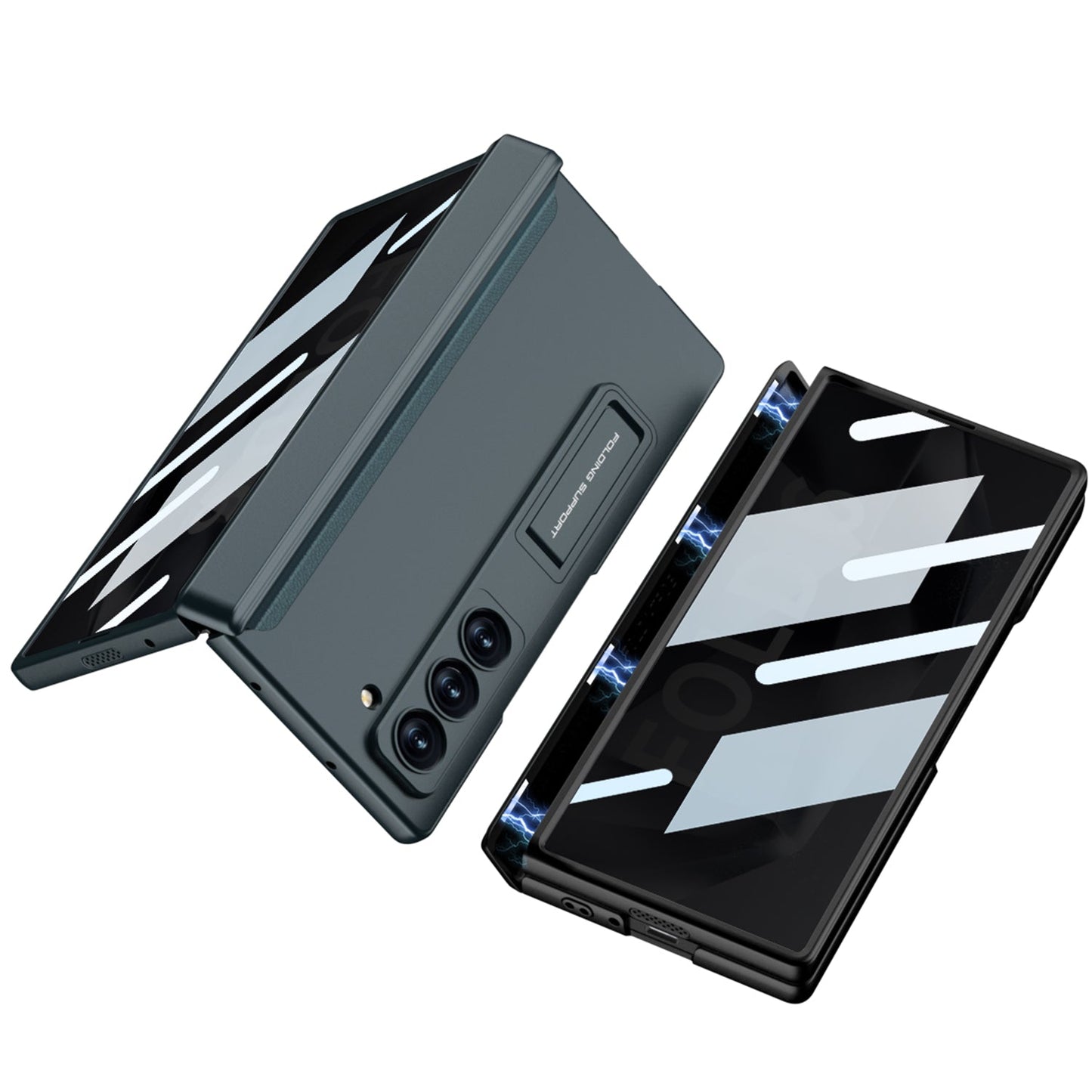 Anti-Peep Z Fold 6 Case 360° Full Protection ,Magnetic Hinge