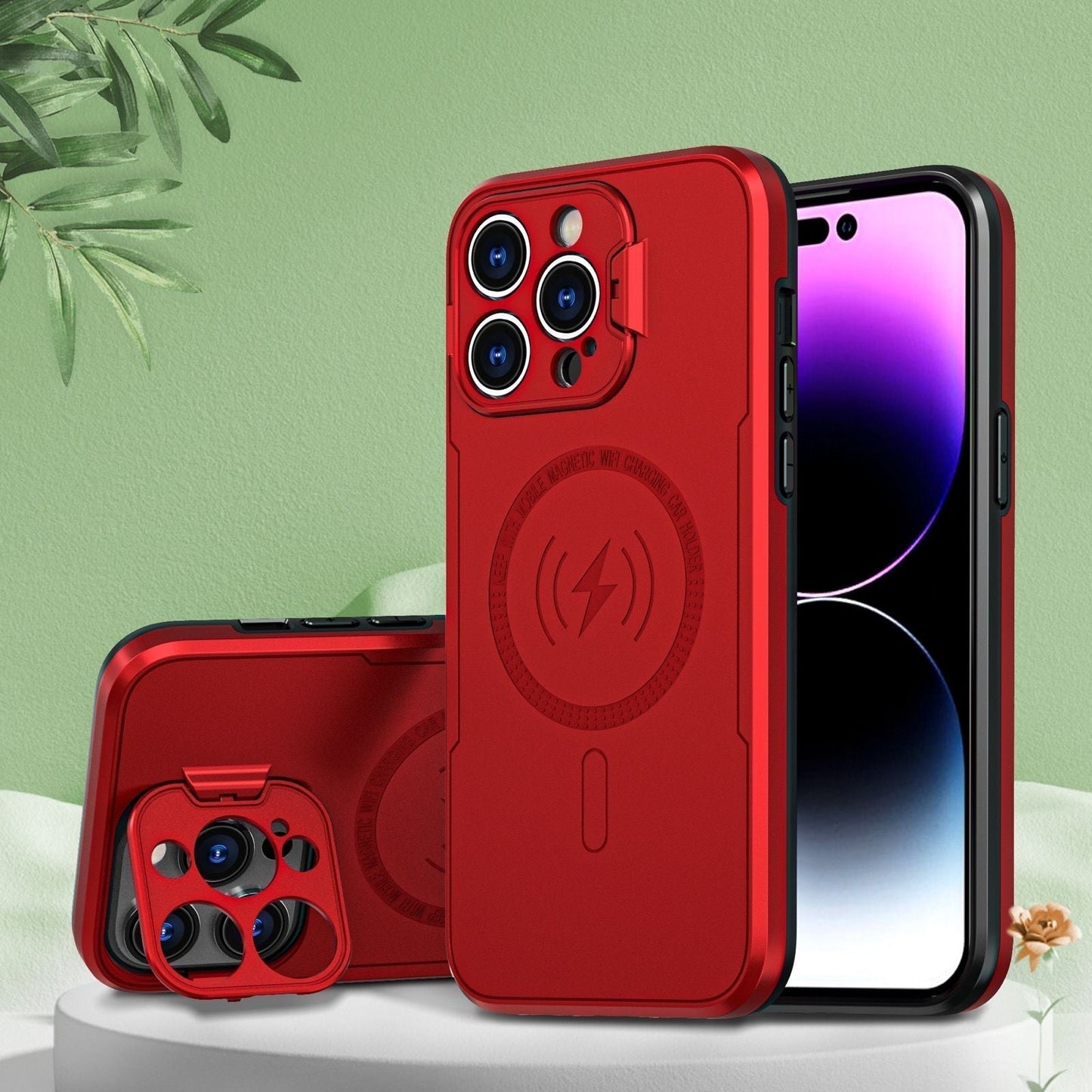 Magnetic Holder iPhone Case Lens All-Inclusive