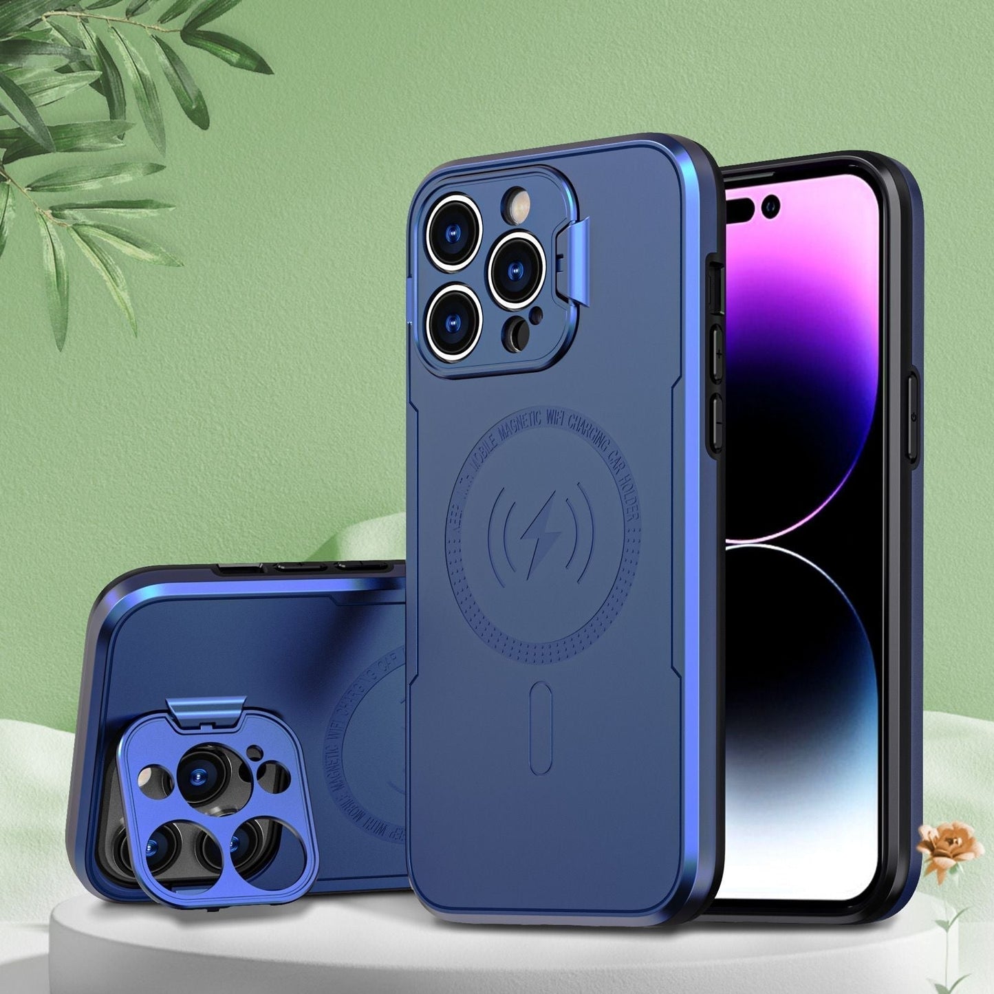 Magnetic Holder iPhone Case Lens All-Inclusive