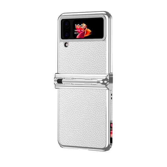 Luxury Leather Case (Pen Slot) - Z Flip series