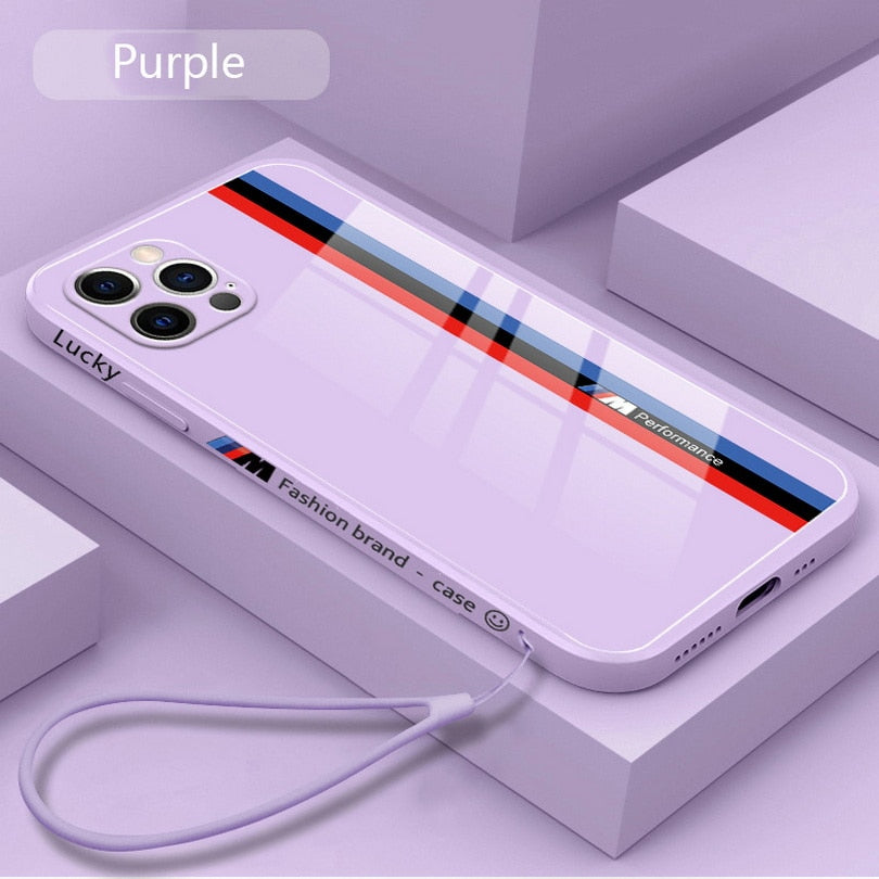 Luxury BMW Pack M Power Phone Cover With Glass