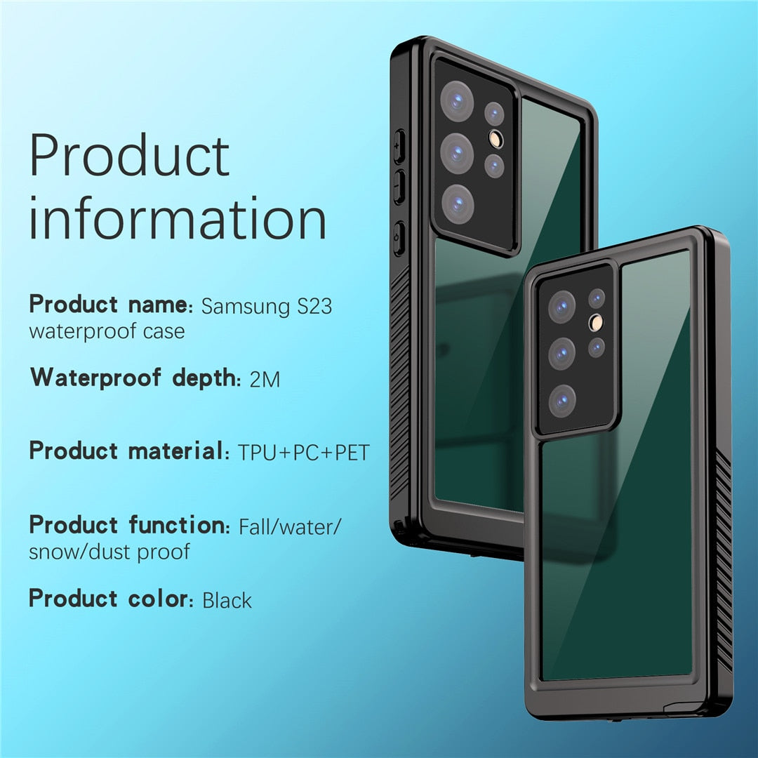 Shockproof WaterProof Case For Samsung Galaxy S23 Series