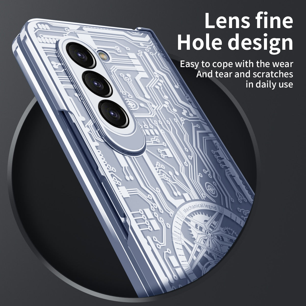 Electroplated Transparent Shockproof Cover- Z Fold 5