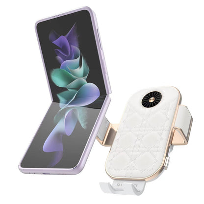 Leather Wireless Car Charger cooling fan - Z Flip Series