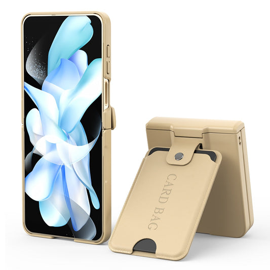 Full Protection Matte Case with Card Holder - Z Flip 5