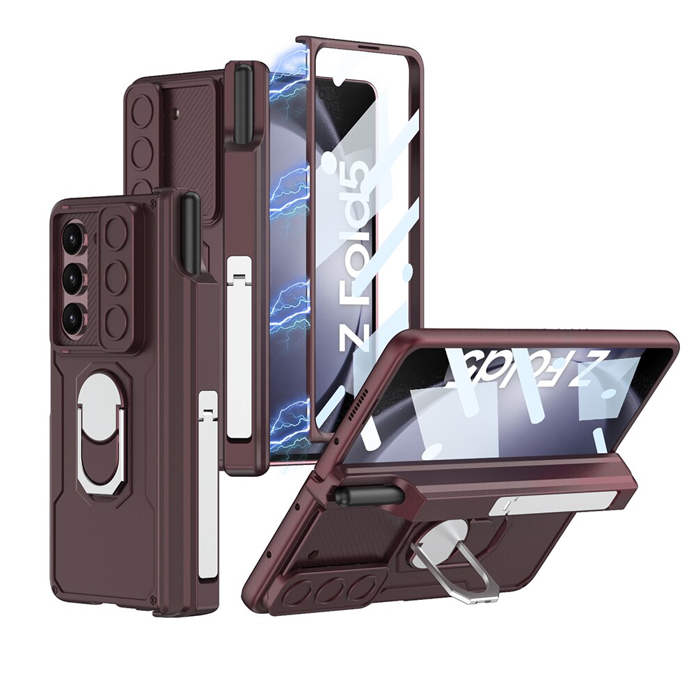 Shockproof Matte with Bracket & Pen Slot Holder - Z Fold 5