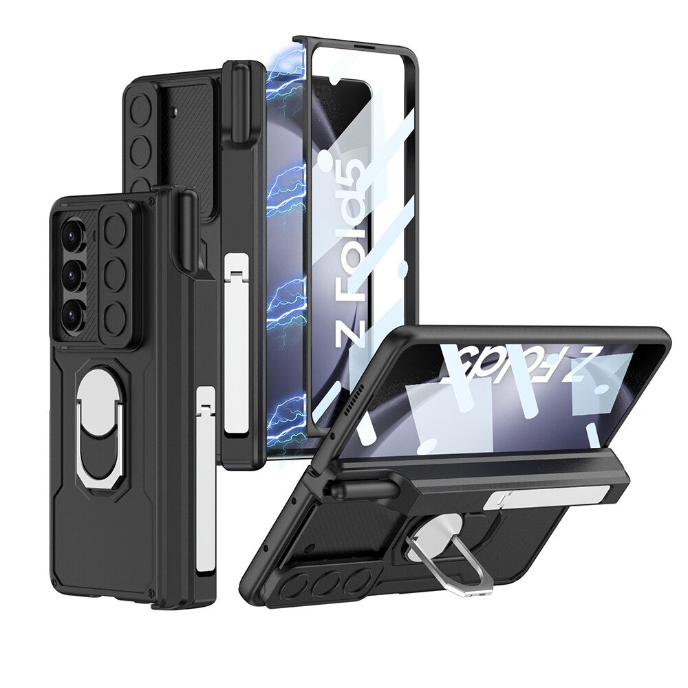 Shockproof Matte with Bracket & Pen Slot Holder - Z Fold 5