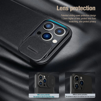 Pro Leather Flip Case with Card Pocket for iPhone 15 Series