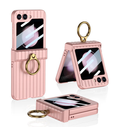 Shockproof Case With Ring Bracket & Screen Protective - Z Flip 5