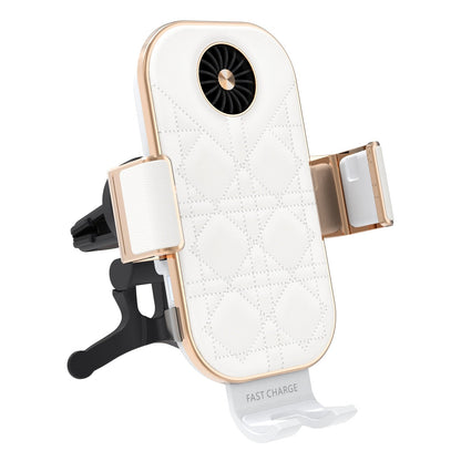Leather Wireless Car Charger cooling fan - Z Flip Series