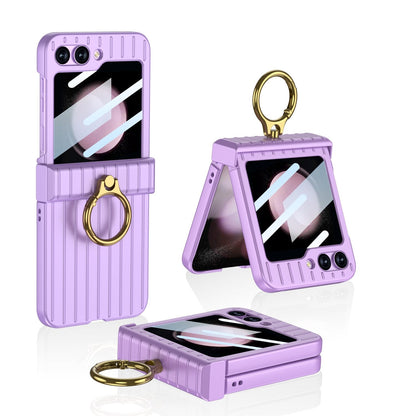 Shockproof Case With Ring Bracket & Screen Protective - Z Flip 5