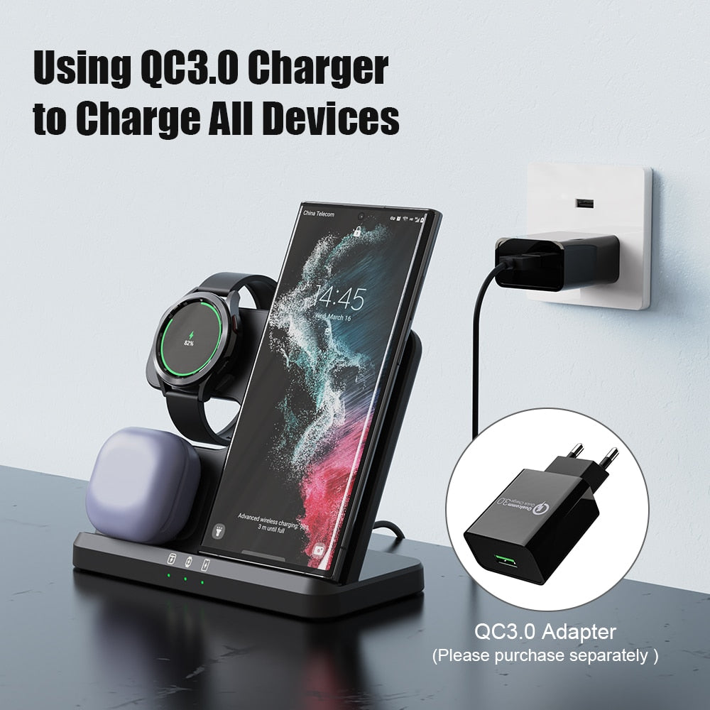 3 in 1 Wireless Charger Stand - S23 Series
