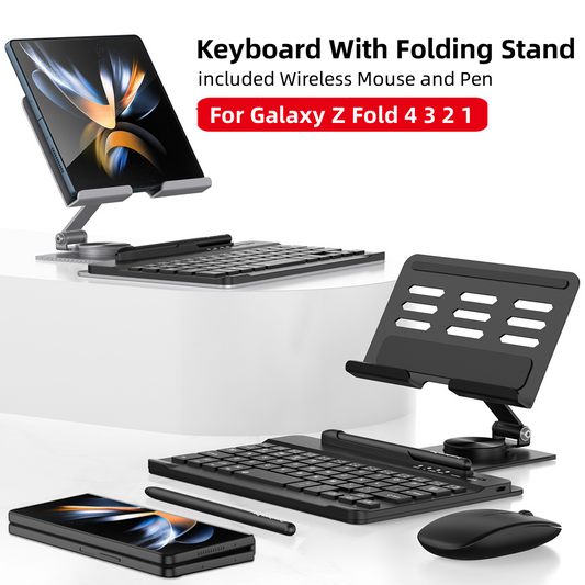 4-in-1 Desk Stand & Bluetooth Keyboard - Z Fold Series